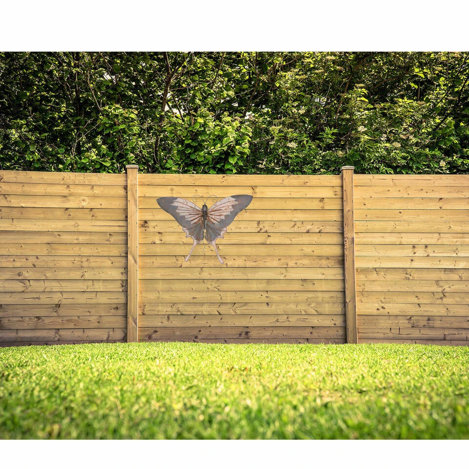 Decoris Muurvlinder - Metaal - Vlinder - 34 X 24 Cm 2 Decoris Muurvlinder - Metaal - Vlinder - 34 X 24 Cm - Afbeelding 2