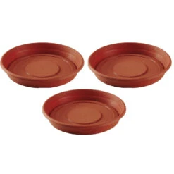 Hega Hogar Bloempot - Terracotta - Onderschaal - Kunststof - Rond - 43 Cm -Exporteren Tuin & Thuis Decor Winkel 0931f99a64574ab2ad2d41f969bccb7d