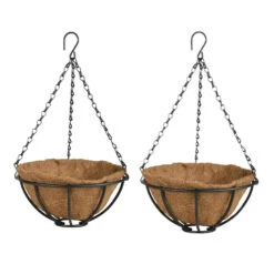 Esschert Design Plantenmand - Hanging Basket - Zwart - 25 Cm -Exporteren Tuin & Thuis Decor Winkel 0d9dcafde8084ab8908e3fd6ee826085
