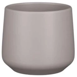 Mica Decorations Bloempot - Taupe - Mat - Keramiek - 15 X 14 Cm