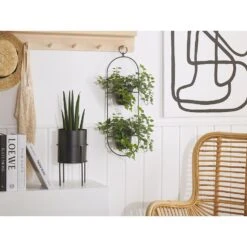 Beliani Plantenbak Voor Buiten AGIOS - Zwart Ijzer -Exporteren Tuin & Thuis Decor Winkel 1000005212 0101