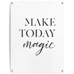 Tuinposter Een Magische Dag 80x60 Cm Zwart-Wit