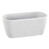 Prosperplast Plantenbak Splofy - Wit - Kunststof - 30 Cm