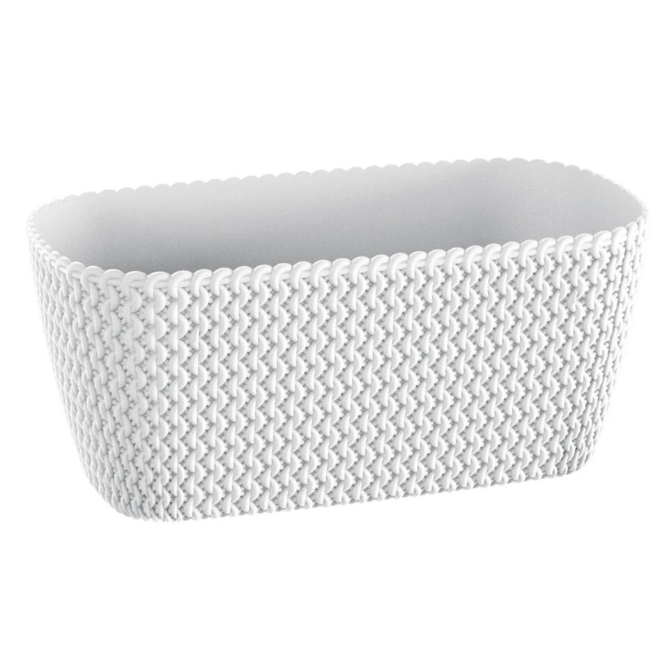 Prosperplast Plantenbak Splofy - Wit - Kunststof - 30 Cm 1 Prosperplast Plantenbak Splofy - Wit - Kunststof - 30 Cm