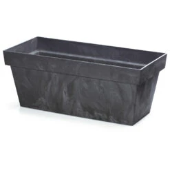 Prosperplast Plantenbak - Betonlook - Antraciet - Kunststof - 60 Cm