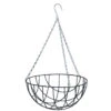 Nature Hanging Basket - Metaaldraad - Donkergroen - 15 X 35 X 35 Cm