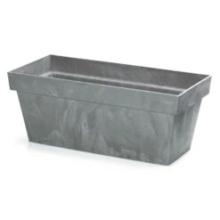 Prosperplast Plantenbak - Betonlook - Lichtgrijs - Kunststof - 60 Cm