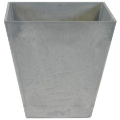 Steege Plantenbak - Vierkant - Gerecycled Kunststof - Grijs - 40 Cm