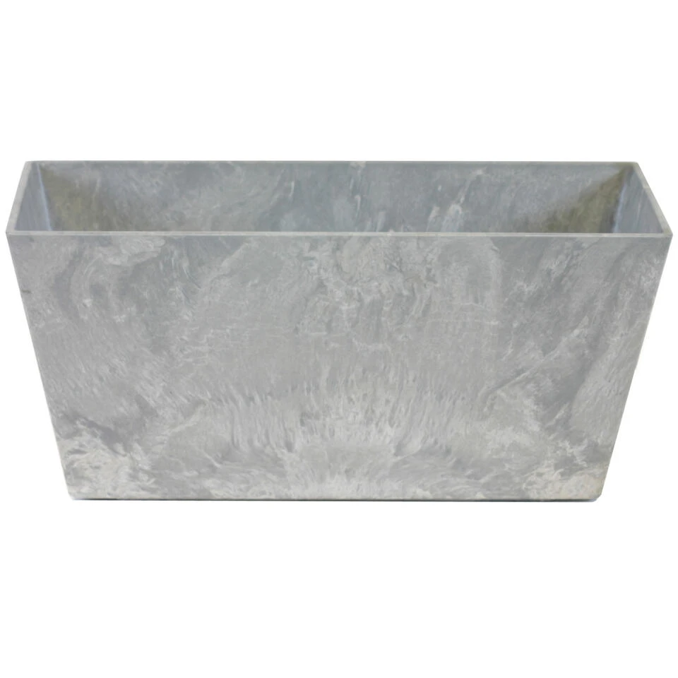 Steege Plantenbak - Gerecycled Kunststof - Steengrijs - 37 X 17 Cm 1 Steege Plantenbak - Gerecycled Kunststof - Steengrijs - 37 X 17 Cm