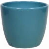 Floran Plantenpot - Oceaan Blauw - Glanzend - Keramiek - 32 X 27 Cm
