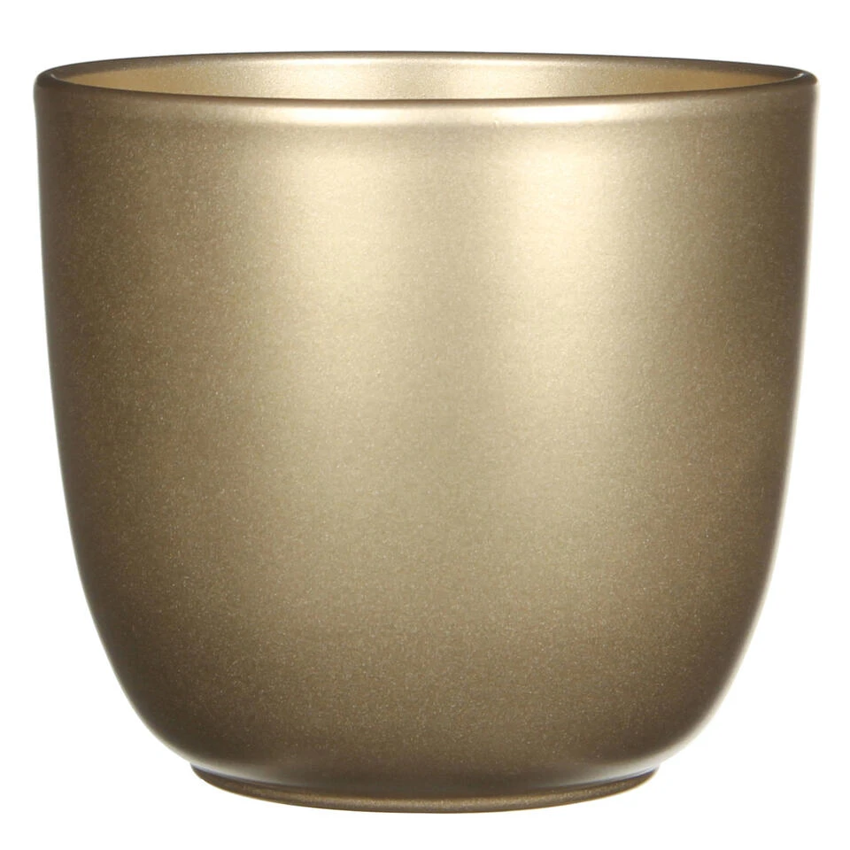 Mica Decorations Bloempot - Goud - Glanzend - Keramiek - 17 X 16 Cm 1 Mica Decorations Bloempot - Goud - Glanzend - Keramiek - 17 X 16 Cm