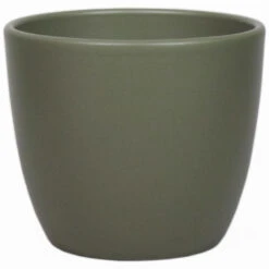 Floran Plantenpot - Groen - Mat - Keramiek - 19 X 17 Cm