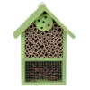 Merkloos Insectenhotel - Groen - Hout - 20 Cm