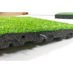Rubber Tegel Met Kunstgras Toplaag 55 Mm - 50x50 Cm - Pen- En Gat -Exporteren Tuin & Thuis Decor Winkel 1000038303 0103