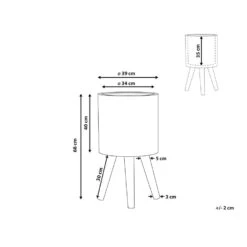 Beliani Plantenbak Voor Buiten EVRETI - Grijs Magnesiumoxide -Exporteren Tuin & Thuis Decor Winkel 1000040813 0102