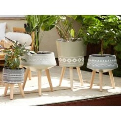 Beliani Plantenbak Voor Buiten WERIA - Grijs Magnesiumoxide 7 Beliani Plantenbak Voor Buiten WERIA - Grijs Magnesiumoxide -Exporteren Tuin & Thuis Decor Winkel 1000040820 0103