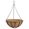 Esschert Design Hanging Basket - Metaal - Zwart - Met Inlegvel - 35 Cm