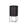 WOOOD Arda Plantenpot - Metaal - Zwart - 40x24x24
