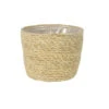 Steege Plantenmand - Zeegras - Rotan - Beige - 15 X 12 Cm