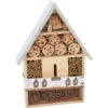 Pro Garden Insectenhotel - Bruin - Dennenhout - Metalen Dak - 40 Cm