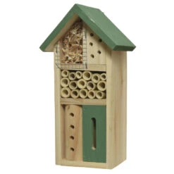 Decoris Insectenhotel - Groen - Vurenhout - 26 Cm