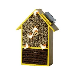 Lumineo Insectenhotel - Geel - Solar Lampjes - 31 Cm