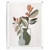 Tuinposter Vaas Met Bloemen 80x60 Cm Groen