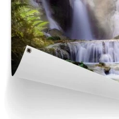 Tuinposter Waterval 80x60 Cm Groen -Exporteren Tuin & Thuis Decor Winkel 1000042866 0102