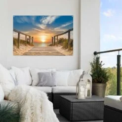 Tuinposter Zonsondergang Aan Het Strand 80x120 Cm Beige 5 Tuinposter Zonsondergang Aan Het Strand 80x120 Cm Beige -Exporteren Tuin & Thuis Decor Winkel 1000042869 0101