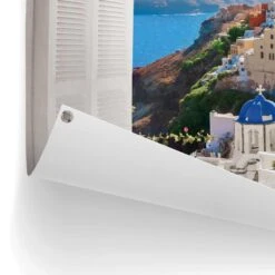 Tuinposter Santorini 60x80 Cm Blauw -Exporteren Tuin & Thuis Decor Winkel 1000042898 0102