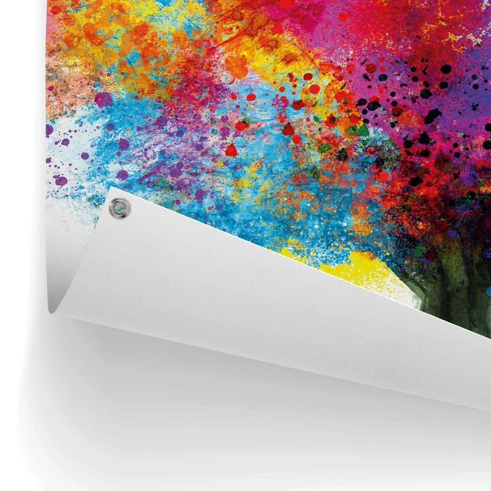 Tuinposter Kleurrijke Boom 60x80 Cm Bont 3 Tuinposter Kleurrijke Boom 60x80 Cm Bont - Afbeelding 3