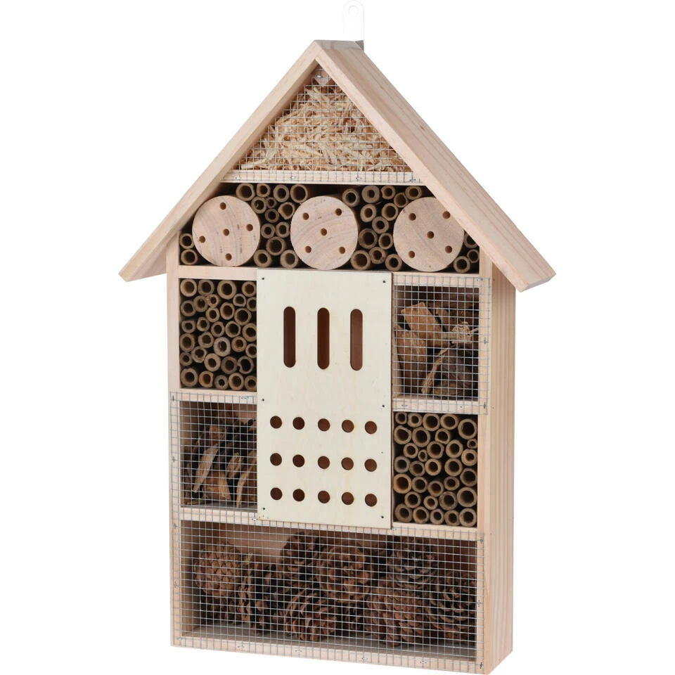 Merkloos Insectenhotel - Vlinderhuis - Hout - 51 X 35 X 10 Cm 1 Merkloos Insectenhotel - Vlinderhuis - Hout - 51 X 35 X 10 Cm