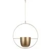 Mica Decorations Dexter Hangende Bloempot - L34 X B14 X H65 Cm - Goud