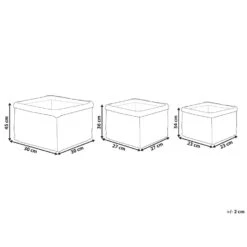 Beliani Bloempot Voor Binnen RIVULINE - Beige Zeewier -Exporteren Tuin & Thuis Decor Winkel 1000062290 0102