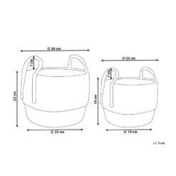 Beliani Bloempot Voor Binnen PALADJU - Natuurlijk Zeewier -Exporteren Tuin & Thuis Decor Winkel 1000065148 0102