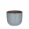 Mica Decorations - Plantenpot-bloempot - Keramiek Blauw - D11 X H9 Cm