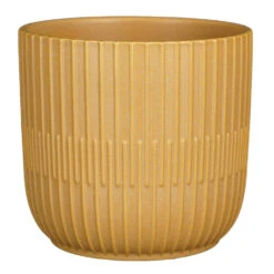Mica Decorations Plantenpot - Keramiek - Okergeel - D17,5-H16 Cm