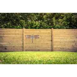 Merkloos Tuindecoratie Muur Libelle - Bronskleurig - Metaal - 46 Cm -Exporteren Tuin & Thuis Decor Winkel 1000083478 0101