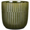 Mica Decorations Plantenpot - Keramiek Glans Donkergroen - D19/H18 Cm