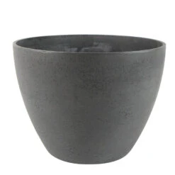 Ter Steege Bloempot/plantenpot - Buiten - Antraciet - D43/H33 Cm