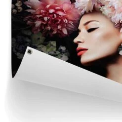 Tuinposter Vrouw Met Bloemenhoed 60x80 Cm Roze -Exporteren Tuin & Thuis Decor Winkel 1000088339 0102