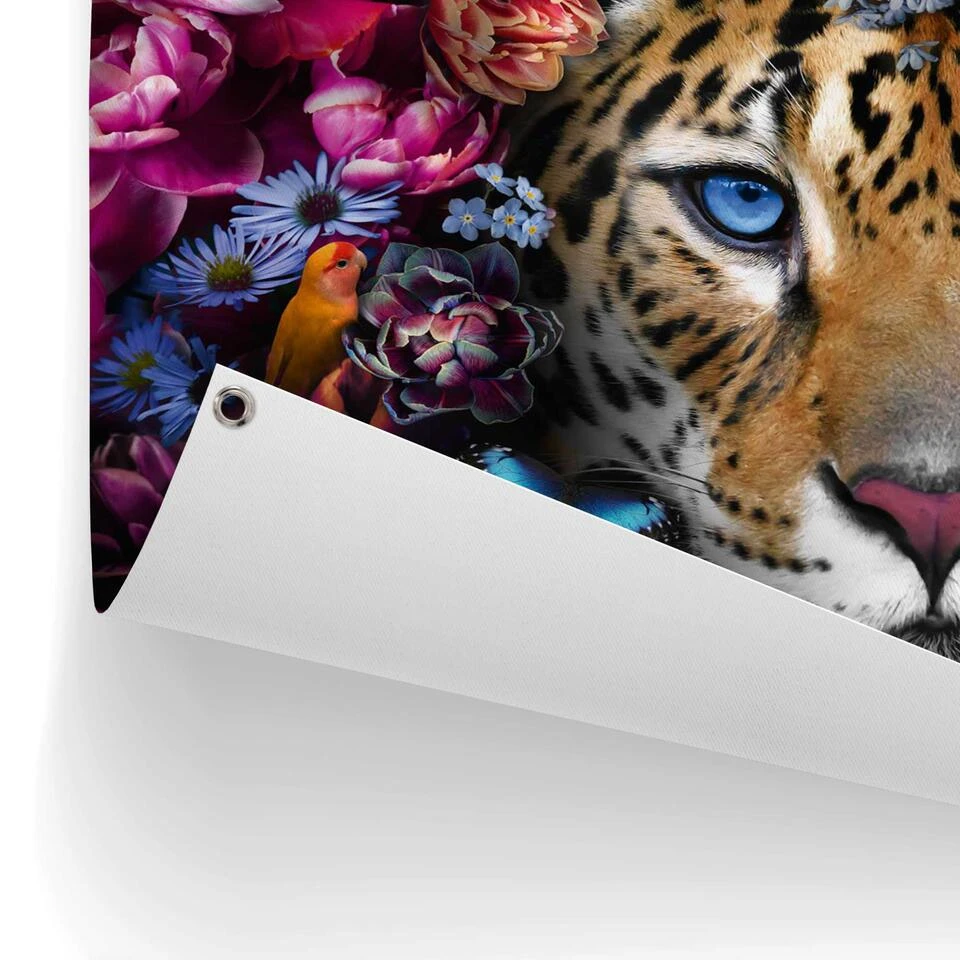 Tuinposter Flower Cat 60x80 Cm Bont 3 Tuinposter Flower Cat 60x80 Cm Bont - Afbeelding 3