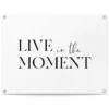 Tuinposter Live In The Moment 60x80 Cm Zwart-Wit
