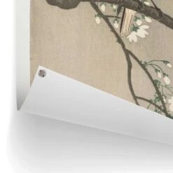 Tuinposter Ohara Koson Koolmezen Op Bloesemtak 80x60 Cm Beige -Exporteren Tuin & Thuis Decor Winkel 1000088364 0102