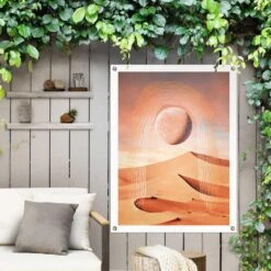 Tuinposter Woestijn 80x60 Cm Bruin -Exporteren Tuin & Thuis Decor Winkel 1000088367 0101