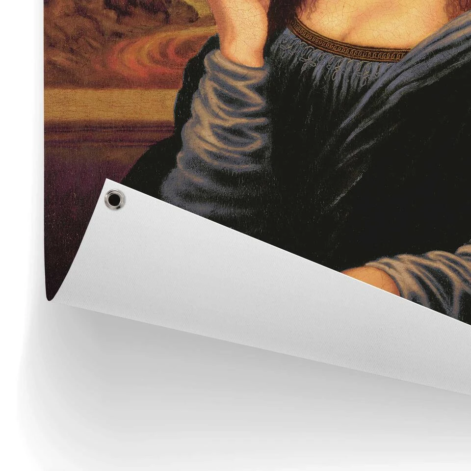 Tuinposter Mona Lisa - Joint 80x60 Cm Bruin 3 Tuinposter Mona Lisa - Joint 80x60 Cm Bruin - Afbeelding 3