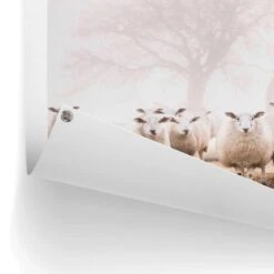 Tuinposter Schaap In De Mist 80x60 Cm Beige -Exporteren Tuin & Thuis Decor Winkel 1000088395 0102