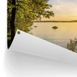 Tuinposter Zonsondergang Aan Het Meer 60x80 Cm Groen 6 Tuinposter Zonsondergang Aan Het Meer 60x80 Cm Groen -Exporteren Tuin & Thuis Decor Winkel 1000088396 0102