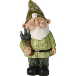 Pro Garden Tuinkabouter Beeld Bobby Green - Polystone - 31 Cm