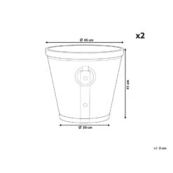 Beliani Plantenbak Voor Buiten VARI - Bruin Klei-vezelmengsel 6 Beliani Plantenbak Voor Buiten VARI - Bruin Klei-vezelmengsel -Exporteren Tuin & Thuis Decor Winkel 1000094769 0102